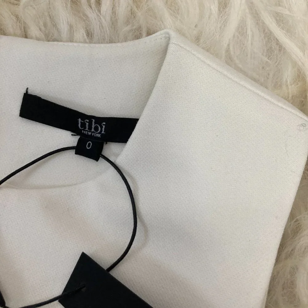 TIBI Crew Neck Mini Dress